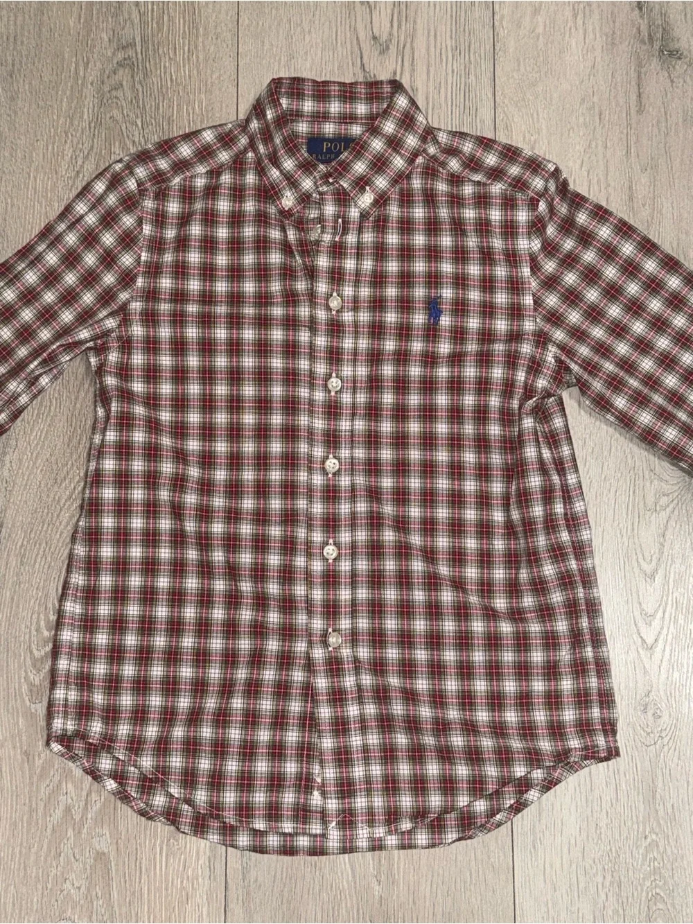 Preppy Ralph Lauren holiday Plaid Button-Down Shirt